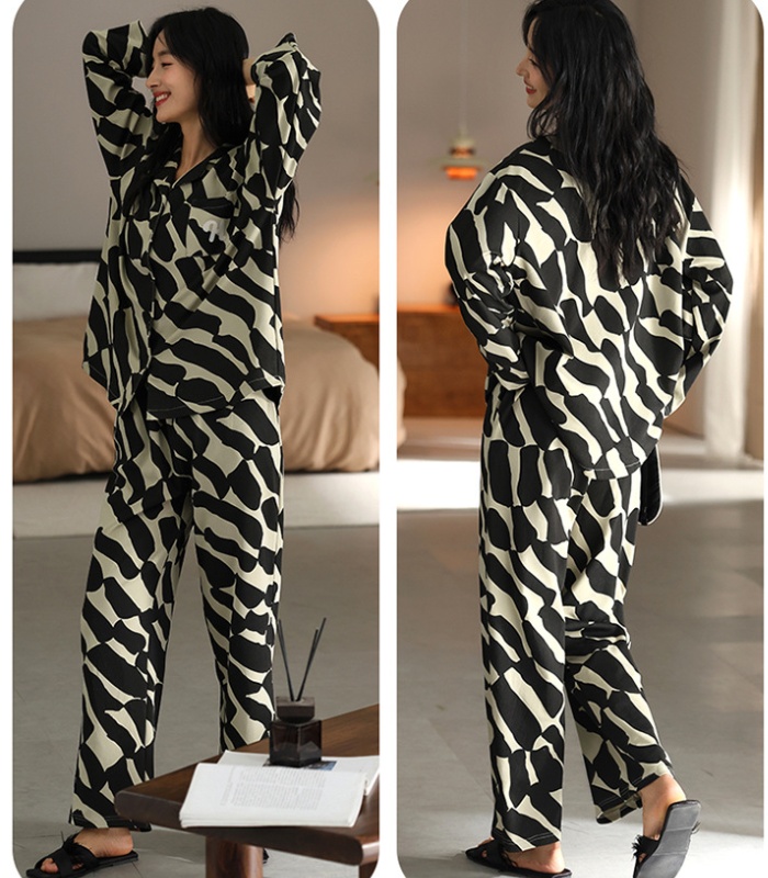 Spring and autumn pajamas 2pcs set for women