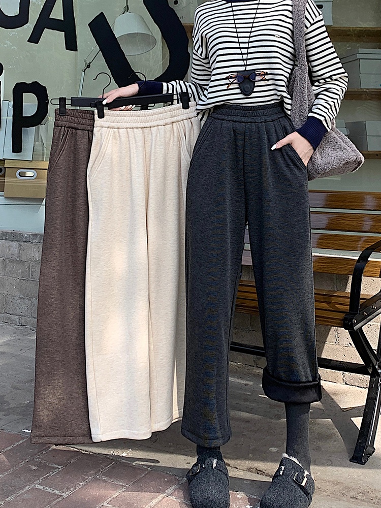 Autumn and winter pants plus velvet carrot pants for women