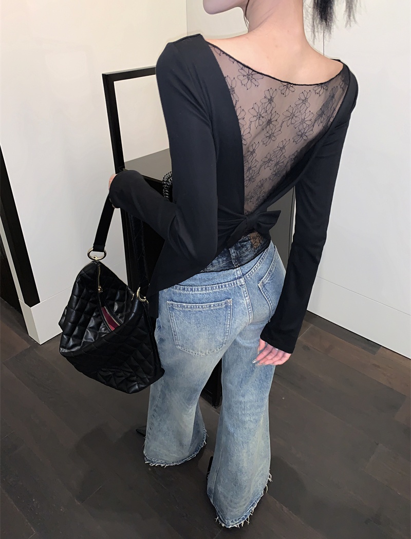 Long sleeve bottoming shirt tops for women