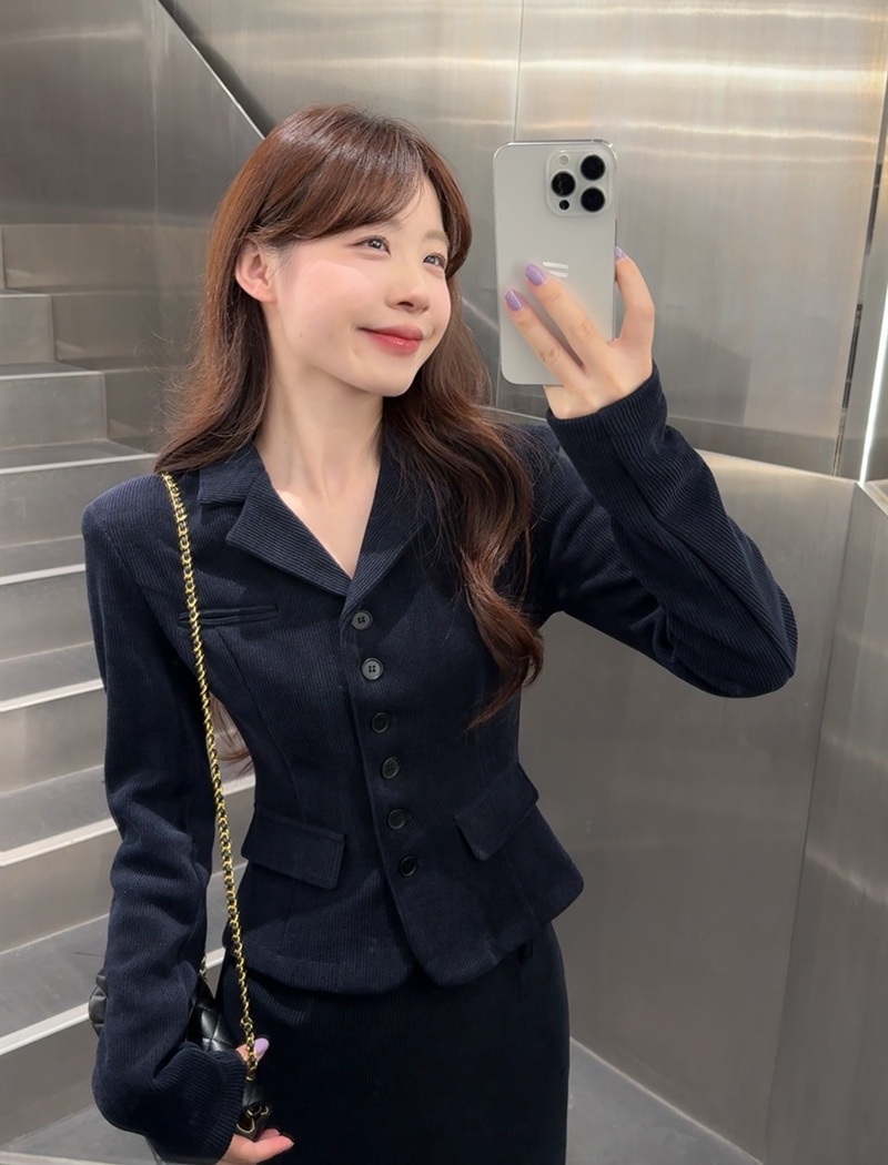 Temperament coat spicegirl business suit 2pcs set for women