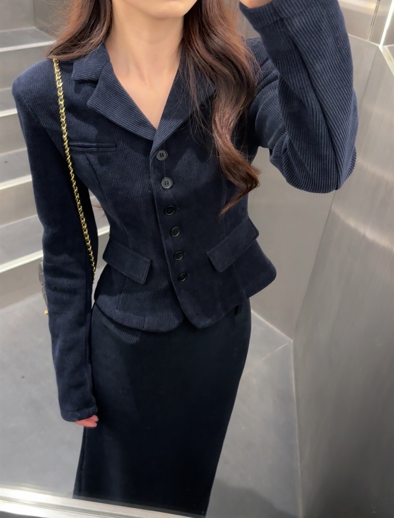 Temperament coat spicegirl business suit 2pcs set for women