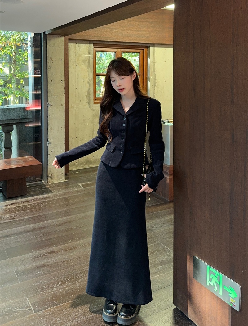 Temperament coat spicegirl business suit 2pcs set for women