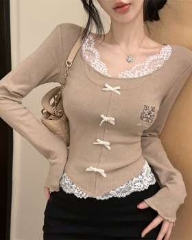 Long sleeve T-shirt bottoming shirt for women