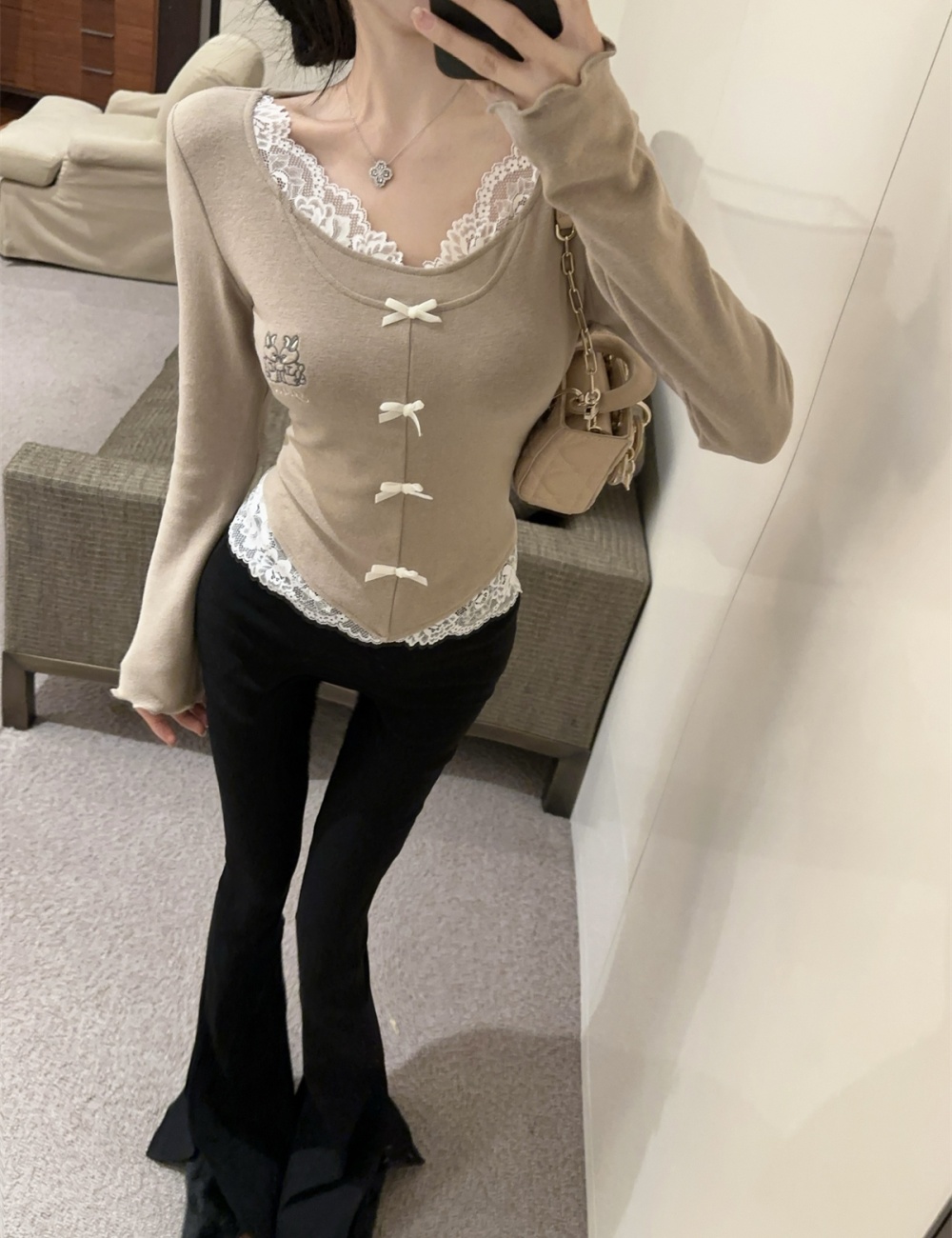 Long sleeve T-shirt bottoming shirt for women