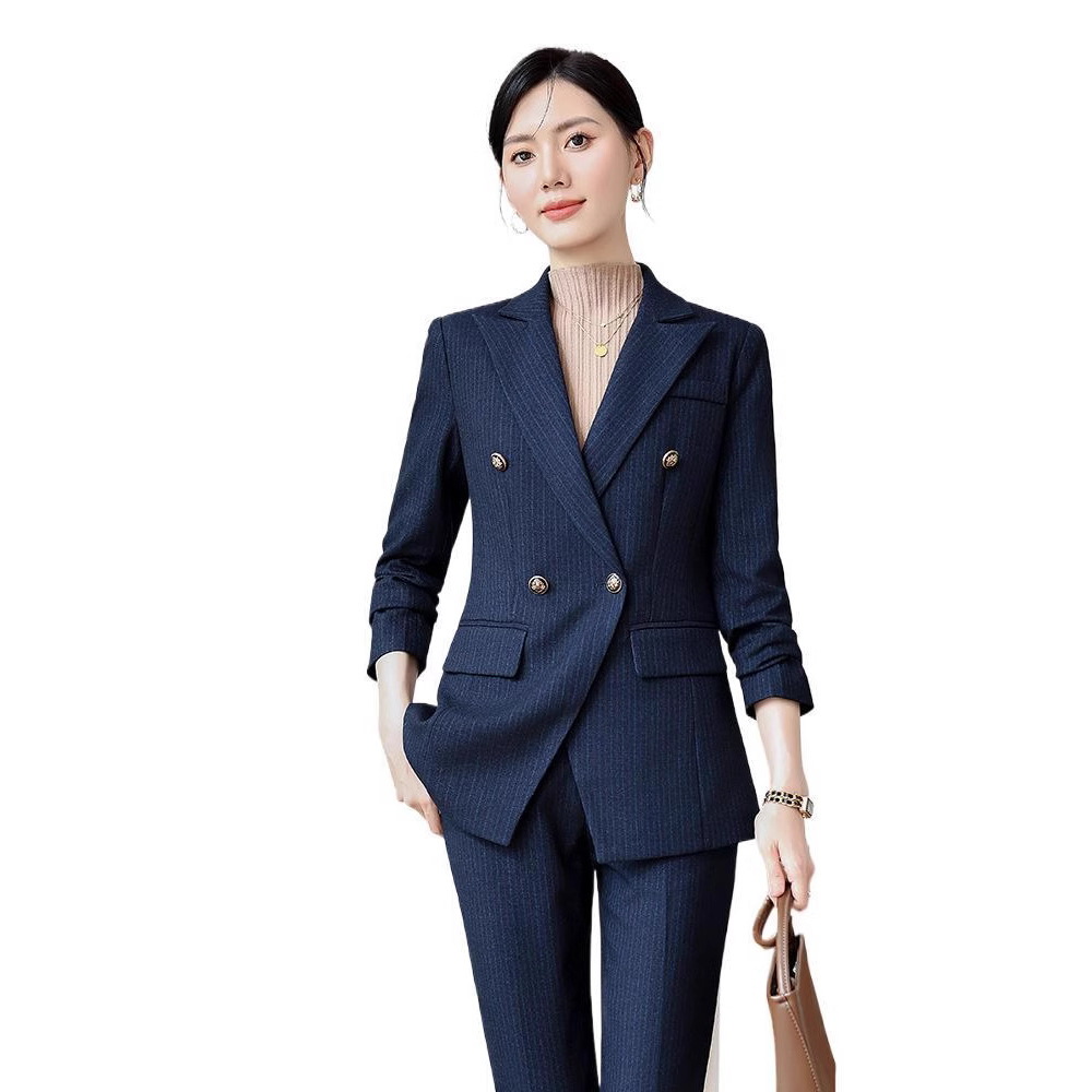 Business profession business suit stripe coat for women