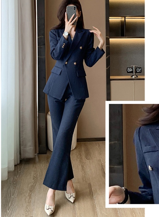 Stripe business suit business suit pants 2pcs set