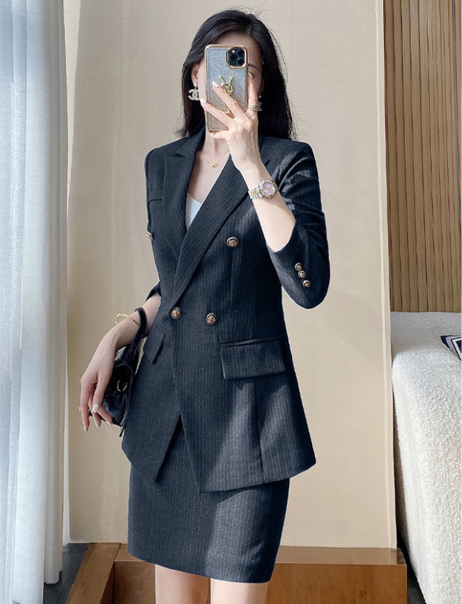 Business business suit commuting short skirt 2pcs set