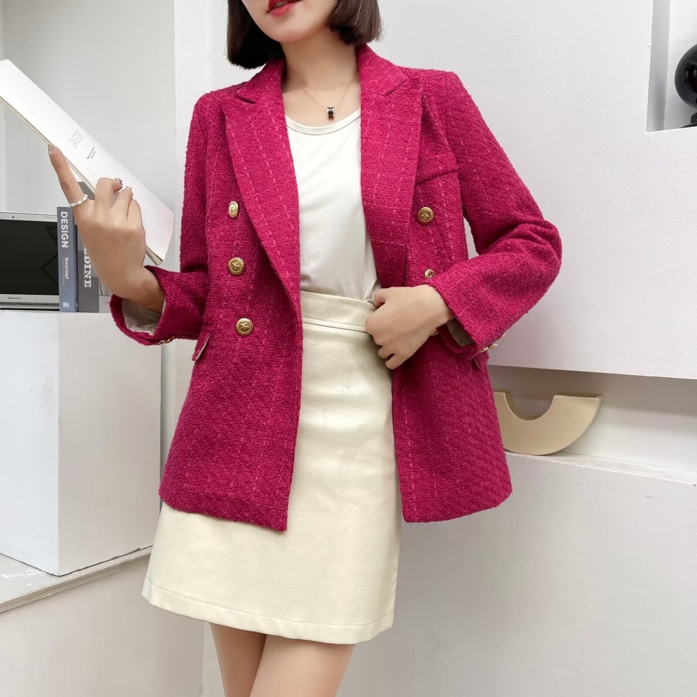 Fashion plaid business suit spring and autumn coat for women