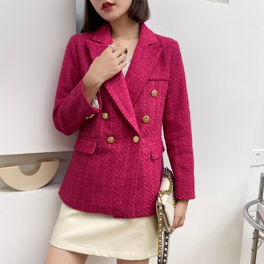 Fashion plaid business suit spring and autumn coat for women