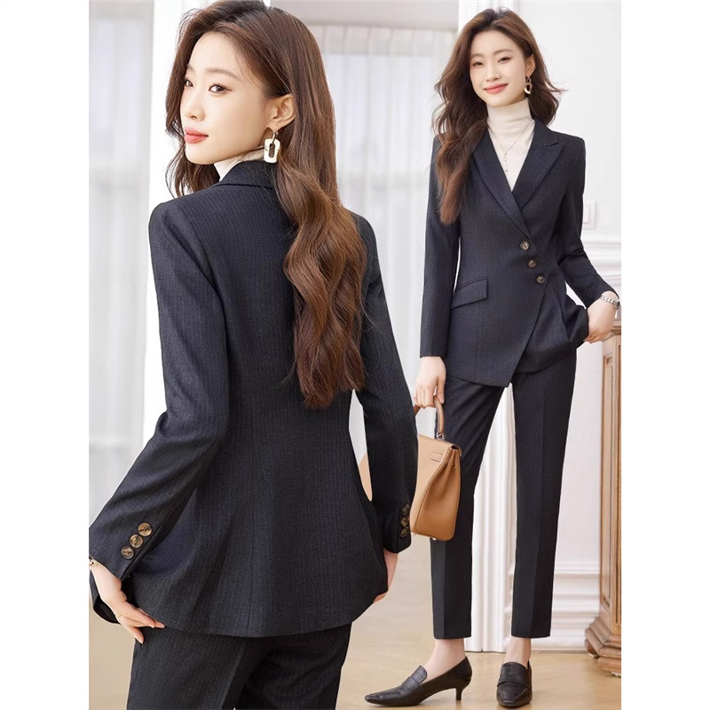 Profession overalls suit pants spring and autumn coat 2pcs set