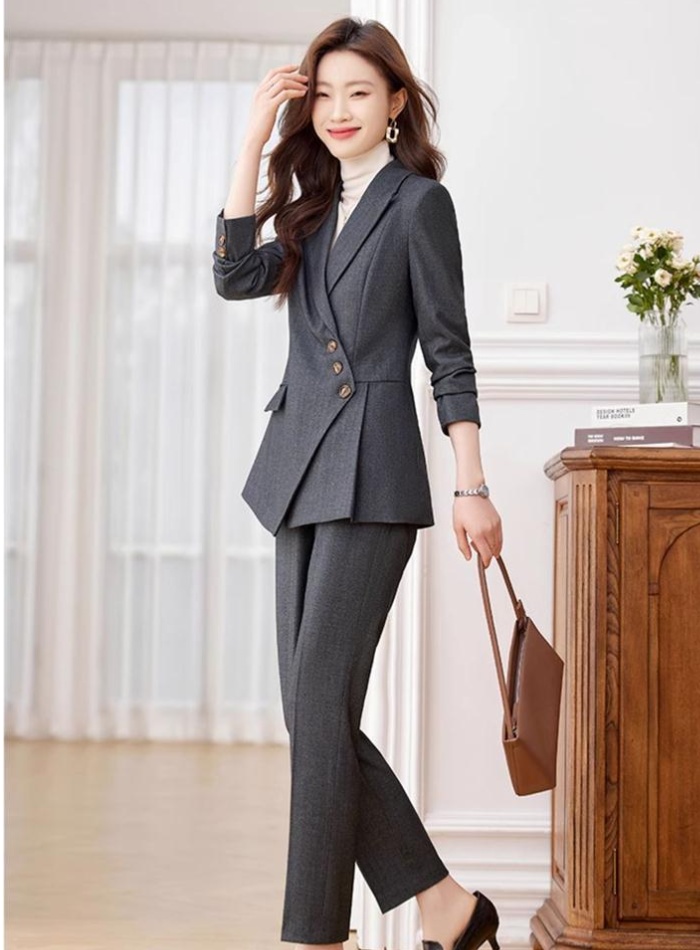 Profession overalls suit pants spring and autumn coat 2pcs set