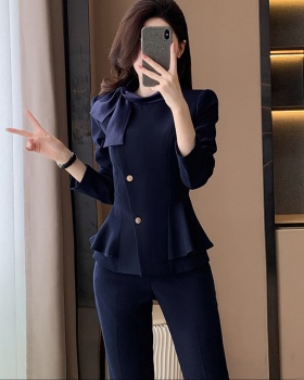 Spring and autumn overalls business suit 2pcs set for women