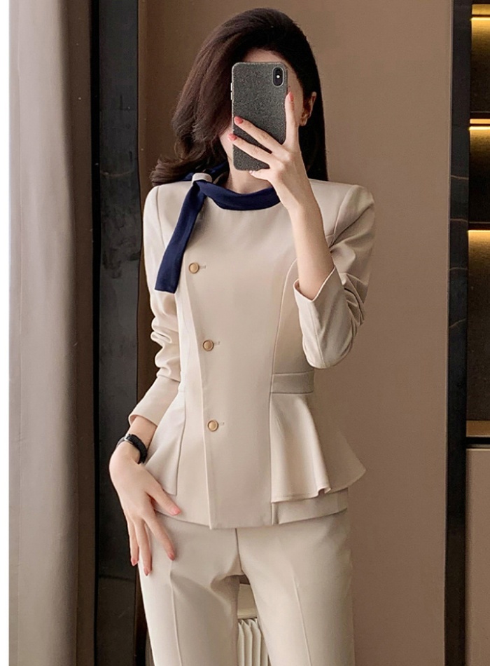 Spring and autumn overalls business suit 2pcs set for women