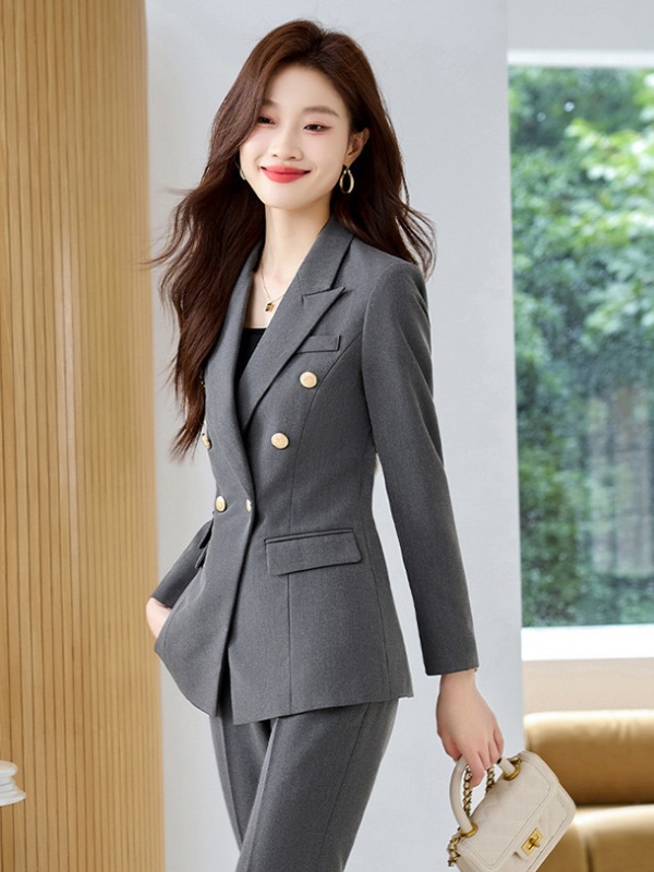 Autumn and winter business suit coat 2pcs set for women