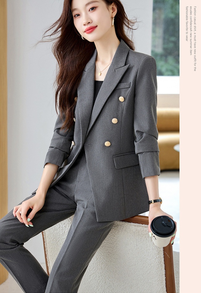 Autumn and winter business suit coat 2pcs set for women