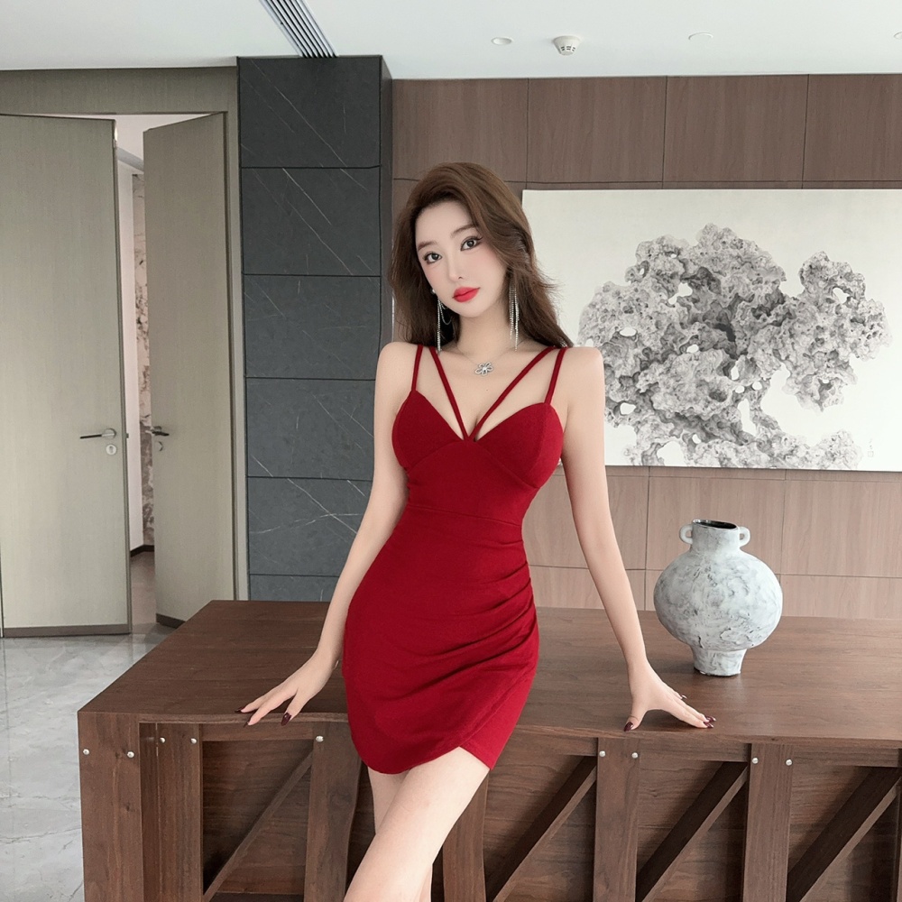 Package hip sexy cotton bottoming elasticity dress