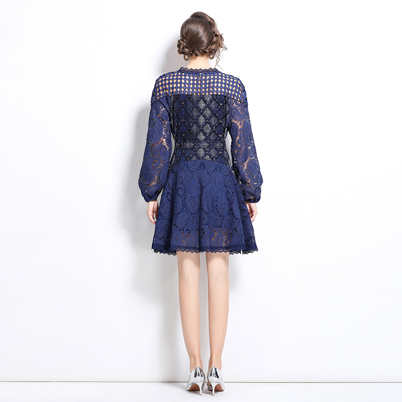 Slim European style lace enticement dress for women