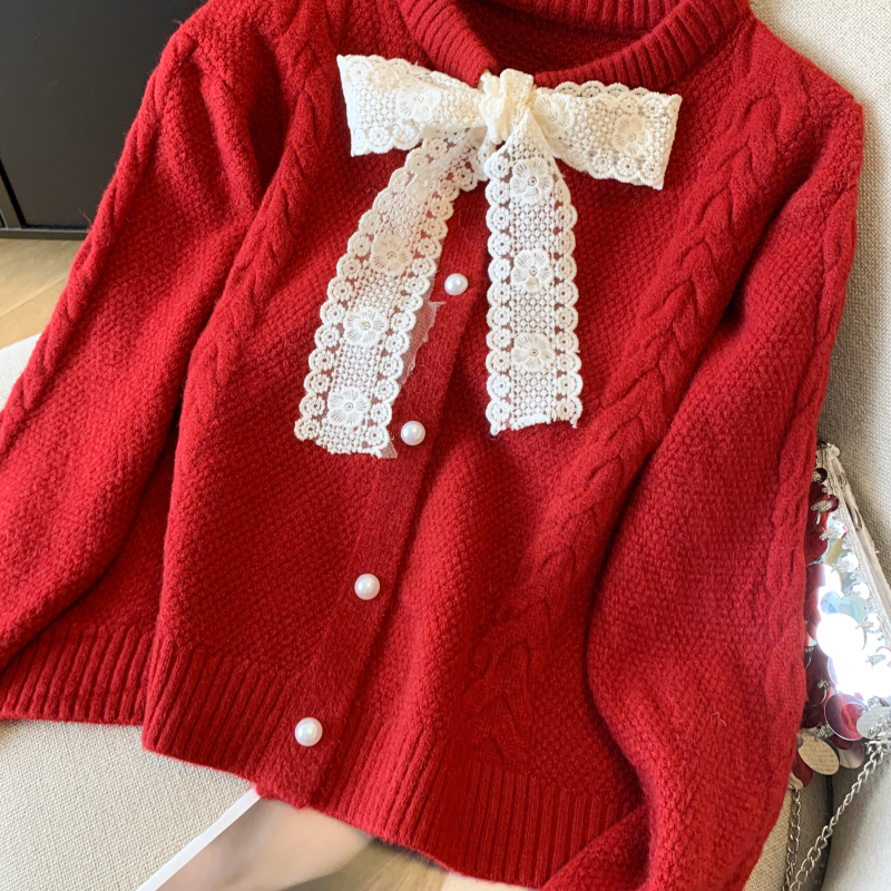 Sweet sweater France style cardigan