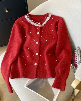 Spring rhinestone coat chanelstyle sweater for women