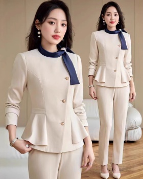 Overalls suit pants coat 2pcs set for women