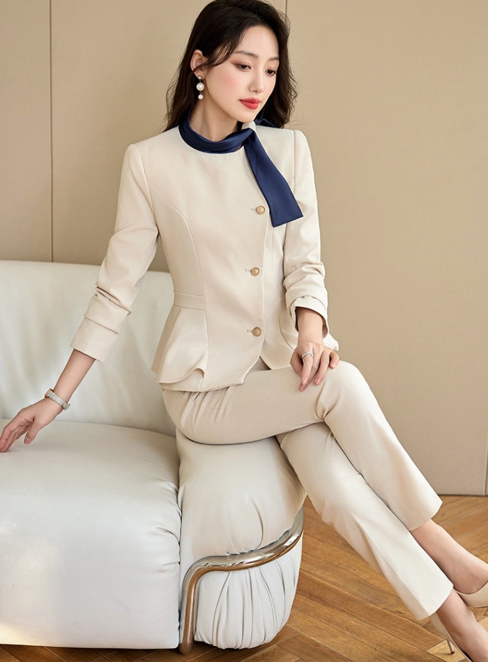 Overalls suit pants coat 2pcs set for women