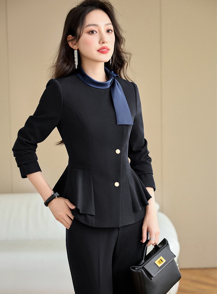 Overalls suit pants coat 2pcs set for women