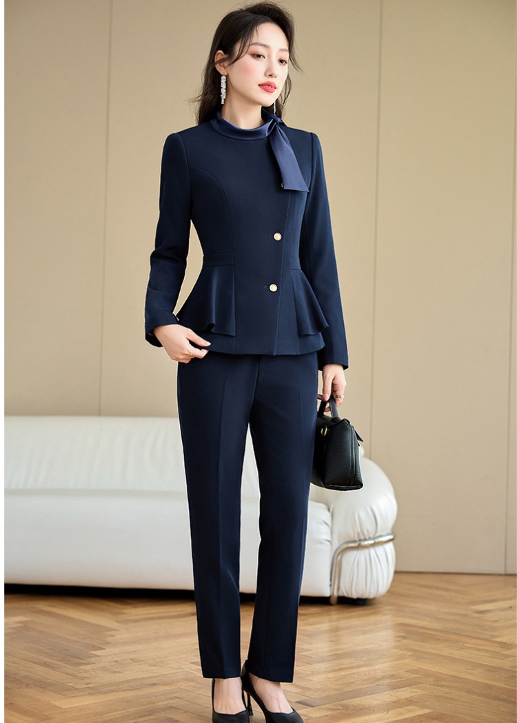 Overalls suit pants coat 2pcs set for women