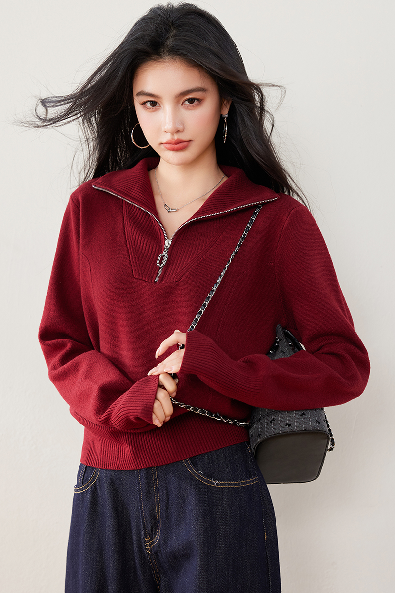 Autumn and winter pullover tops fashion sweater for women