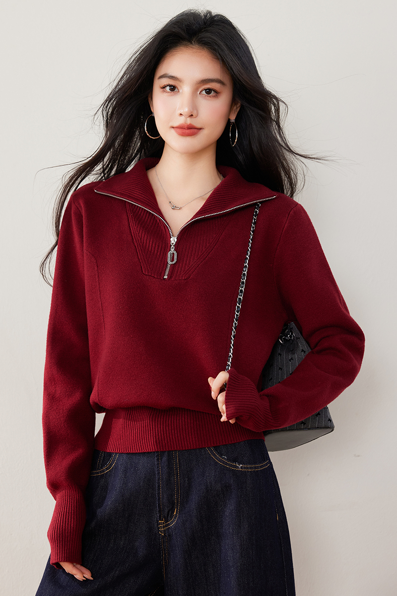 Autumn and winter pullover tops fashion sweater for women