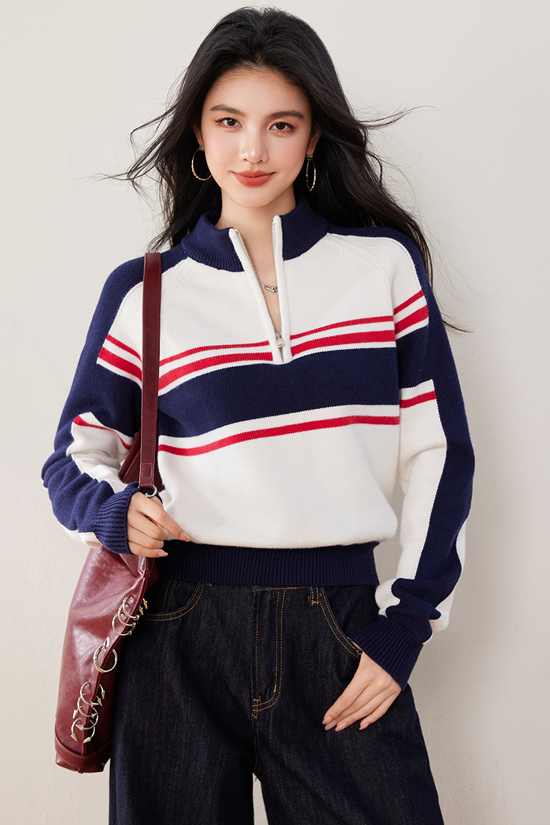 Retro tops autumn and winter sweater for women