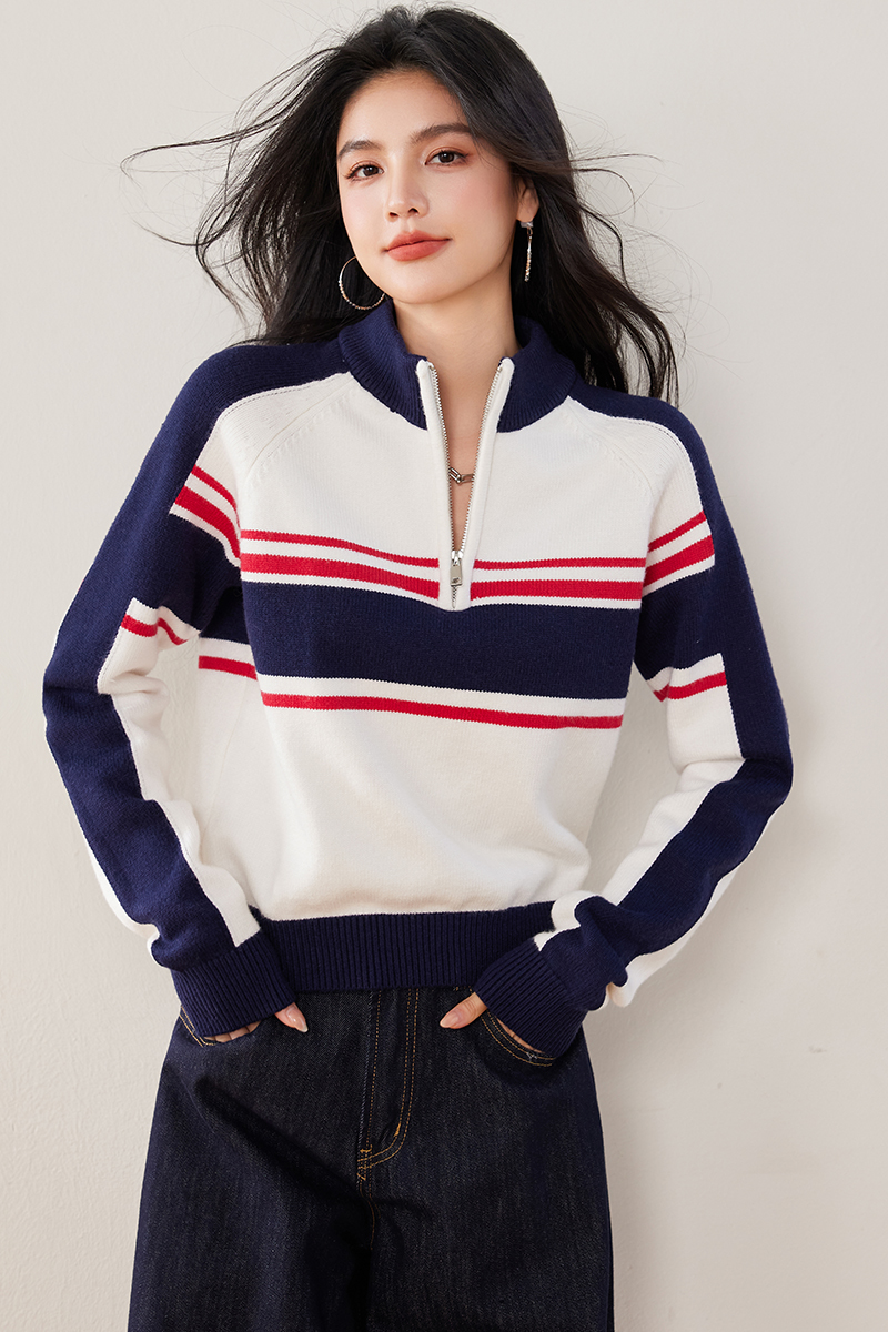 Retro tops autumn and winter sweater for women