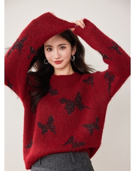 Sequins knitted cardigan autumn sweater for women