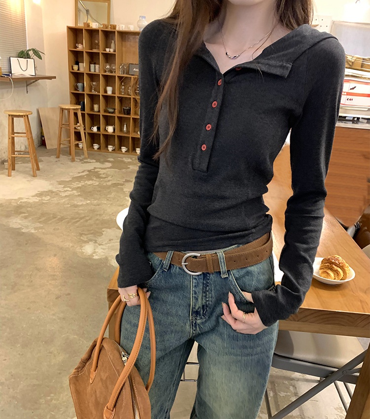 Slim tops autumn and winter T-shirt for women