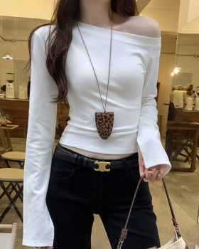 Long sleeve bottoming shirt tops for women