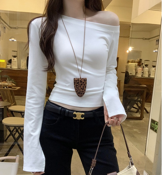 Long sleeve bottoming shirt tops for women