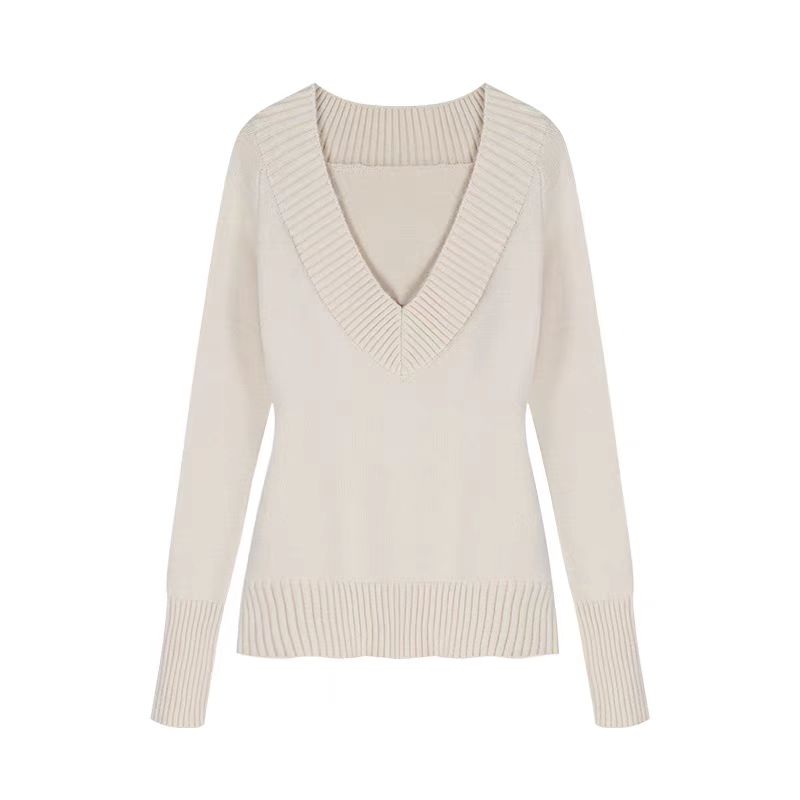 Strapless slim tops autumn and winter sweater for women