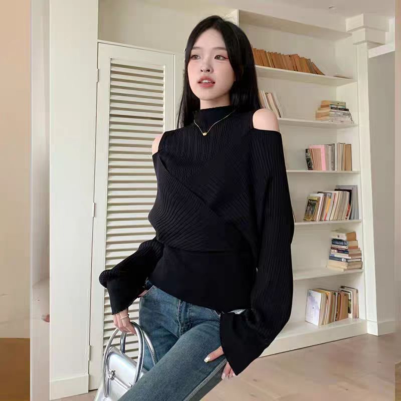 Niche sweater Pseudo-two bottoming shirt for women