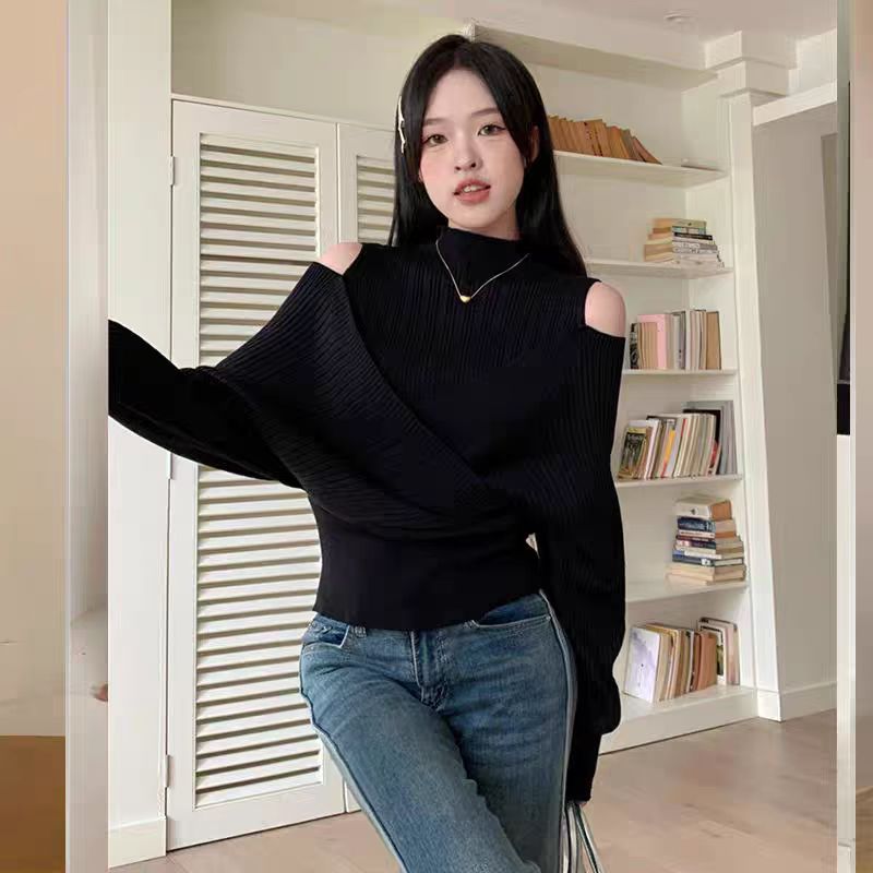 Niche sweater Pseudo-two bottoming shirt for women