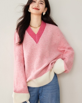 Lazy autumn and winter tops pullover sweater for women