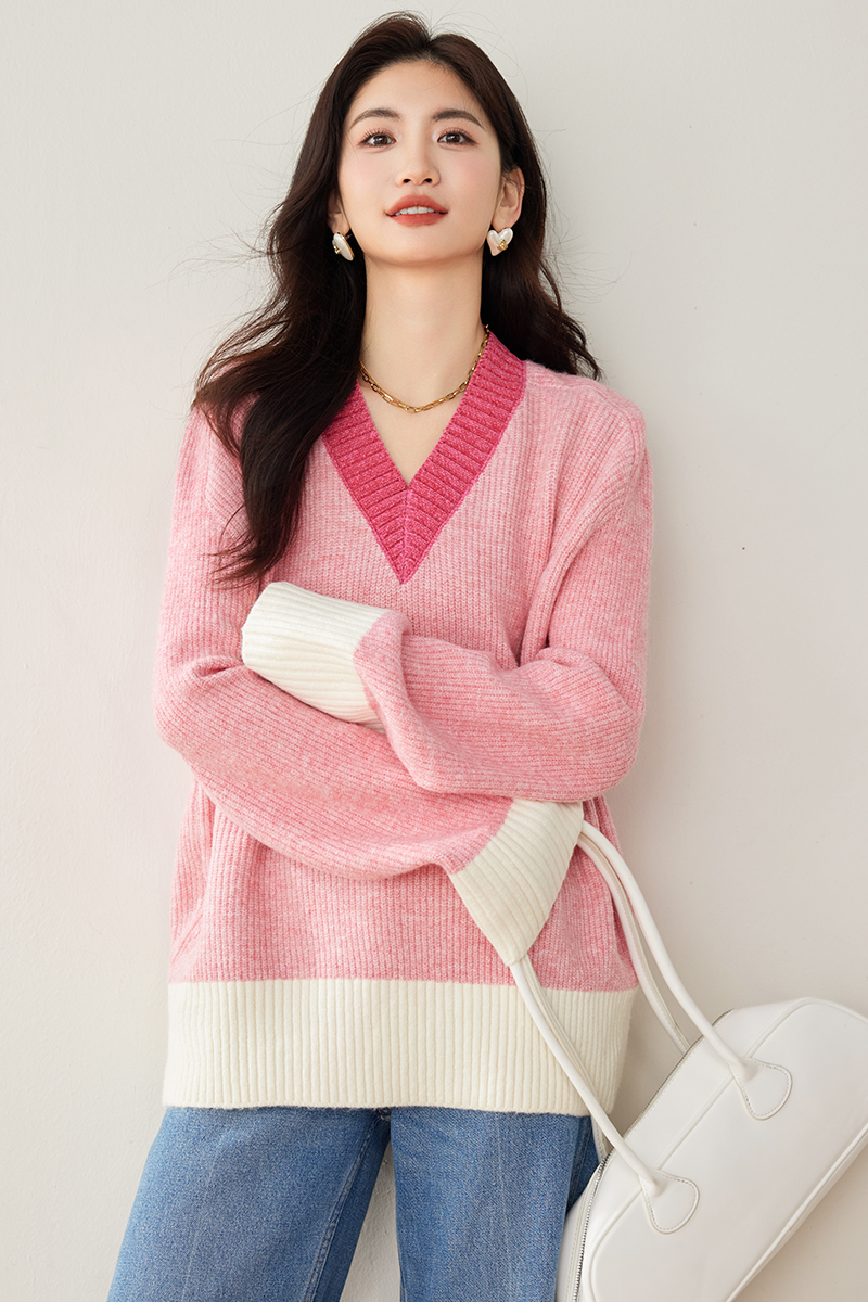 Lazy autumn and winter tops pullover sweater for women