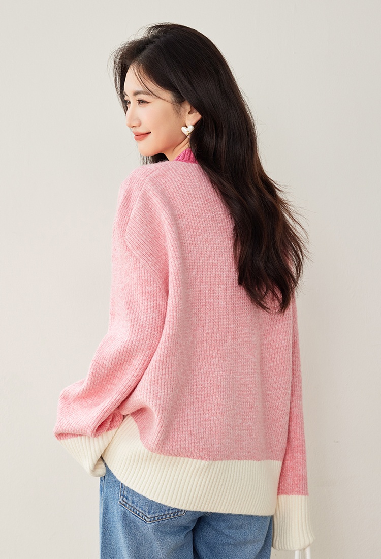 Lazy autumn and winter tops pullover sweater for women