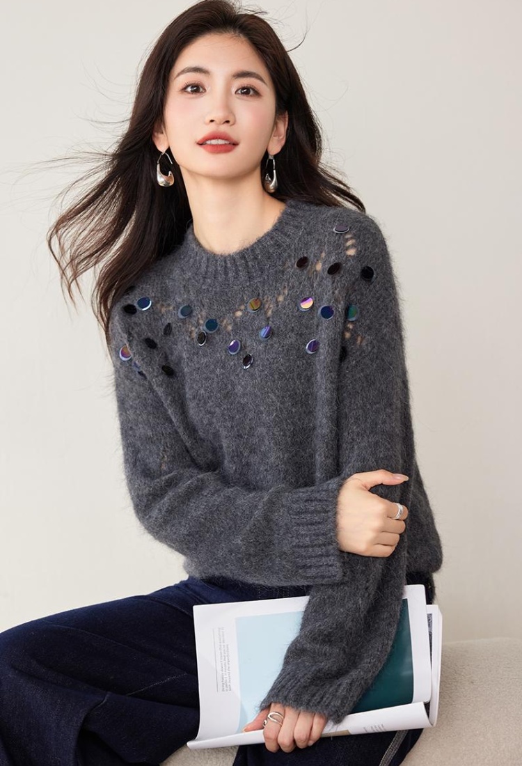 Symphony round neck Casual sweater for women