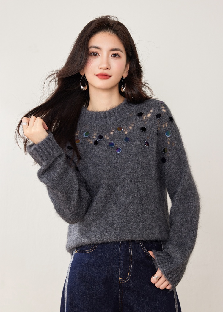 Symphony round neck Casual sweater for women