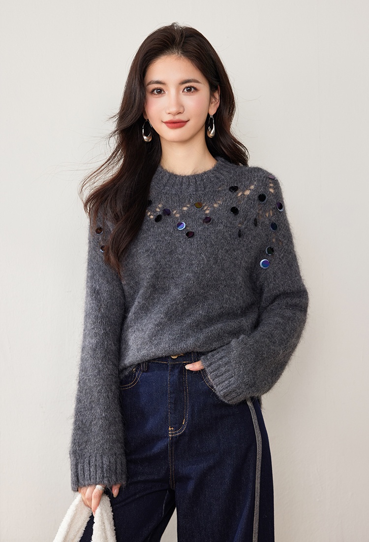 Symphony round neck Casual sweater for women