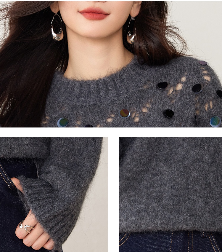 Symphony round neck Casual sweater for women