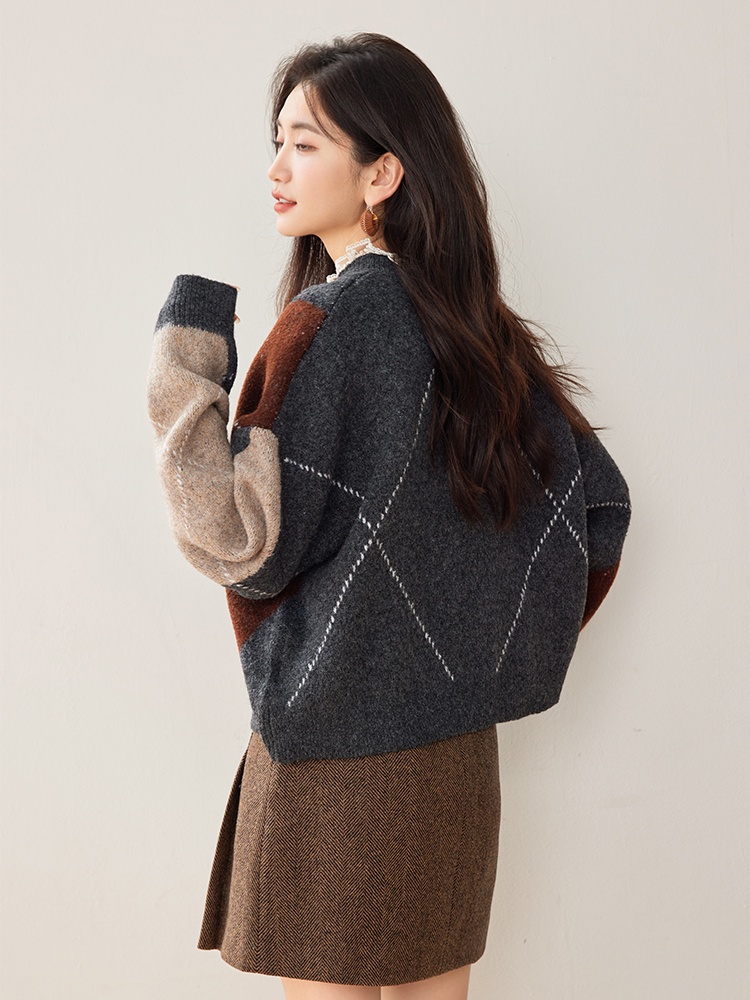 Knitted autumn sweater lazy coat