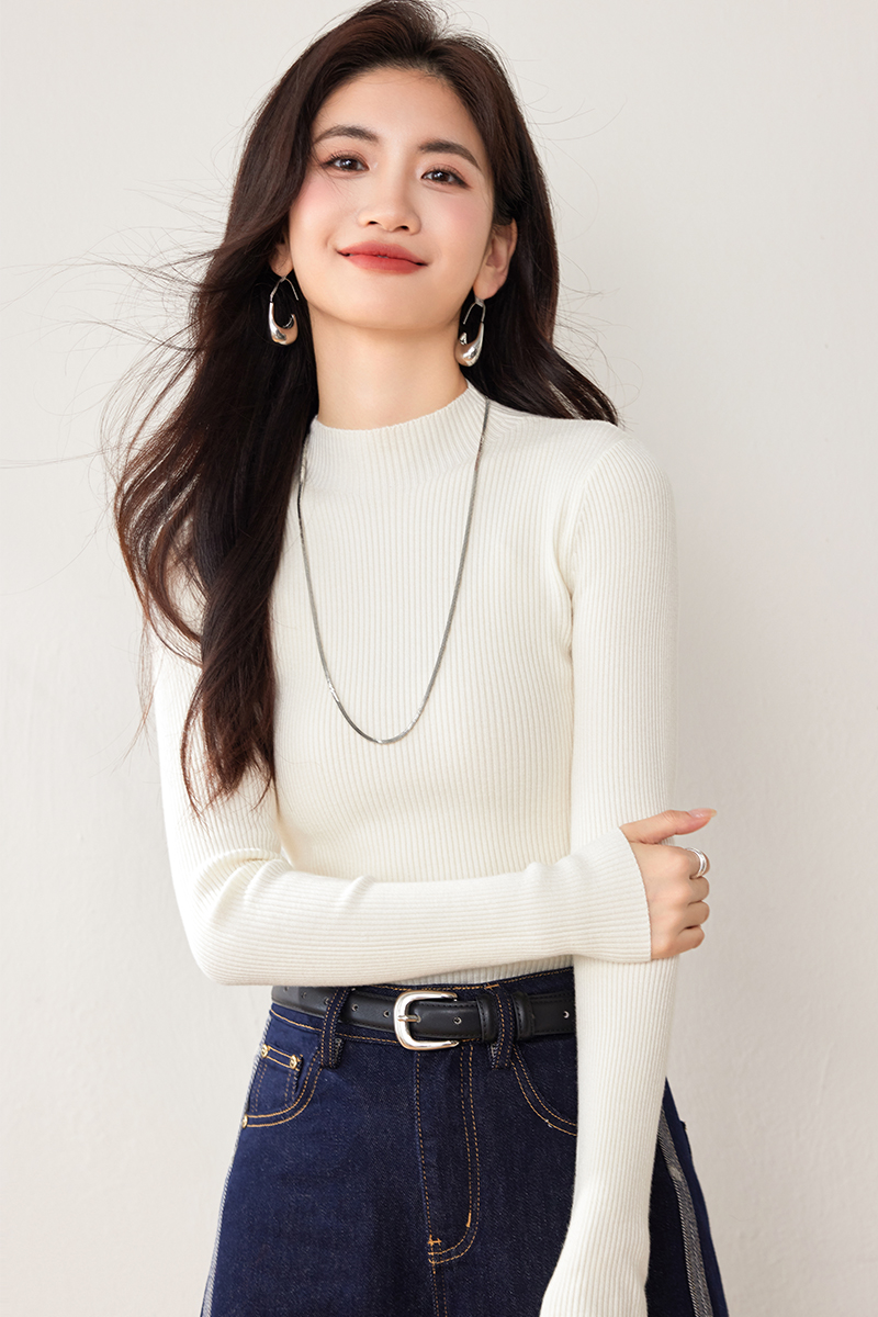 Autumn and winter tops slim sweater for women