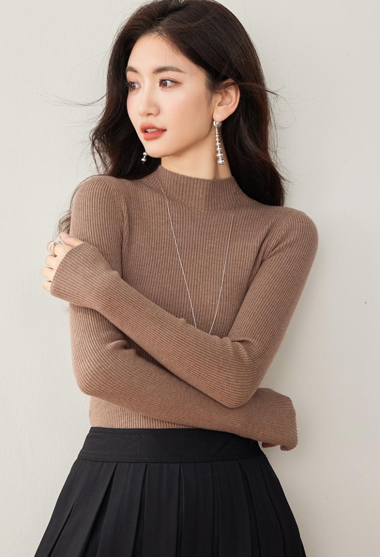 Autumn and winter tops slim sweater for women