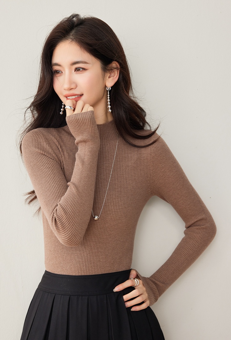 Autumn and winter tops slim sweater for women