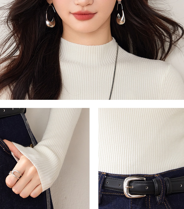 Autumn and winter tops slim sweater for women